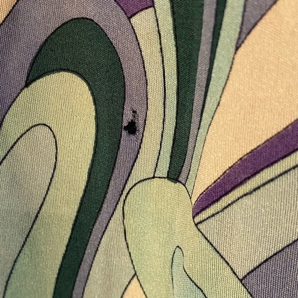 Emilio Pucci Womens Purple Blue Vintage 1960s 1970s Silk Dress - Picture 5 of 11